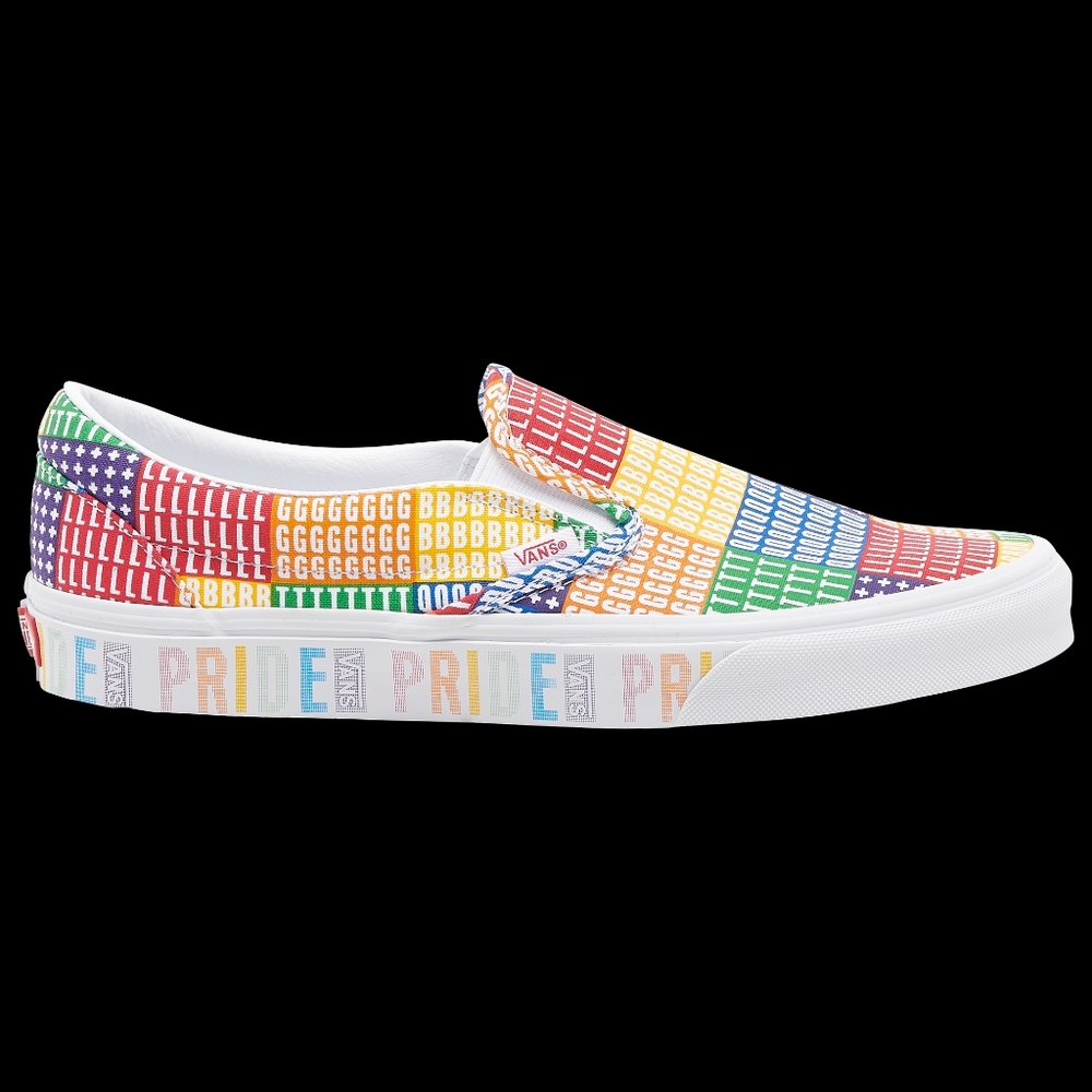 FREE SHIPPING Brand New with box LGBQT Vans Slip-ons